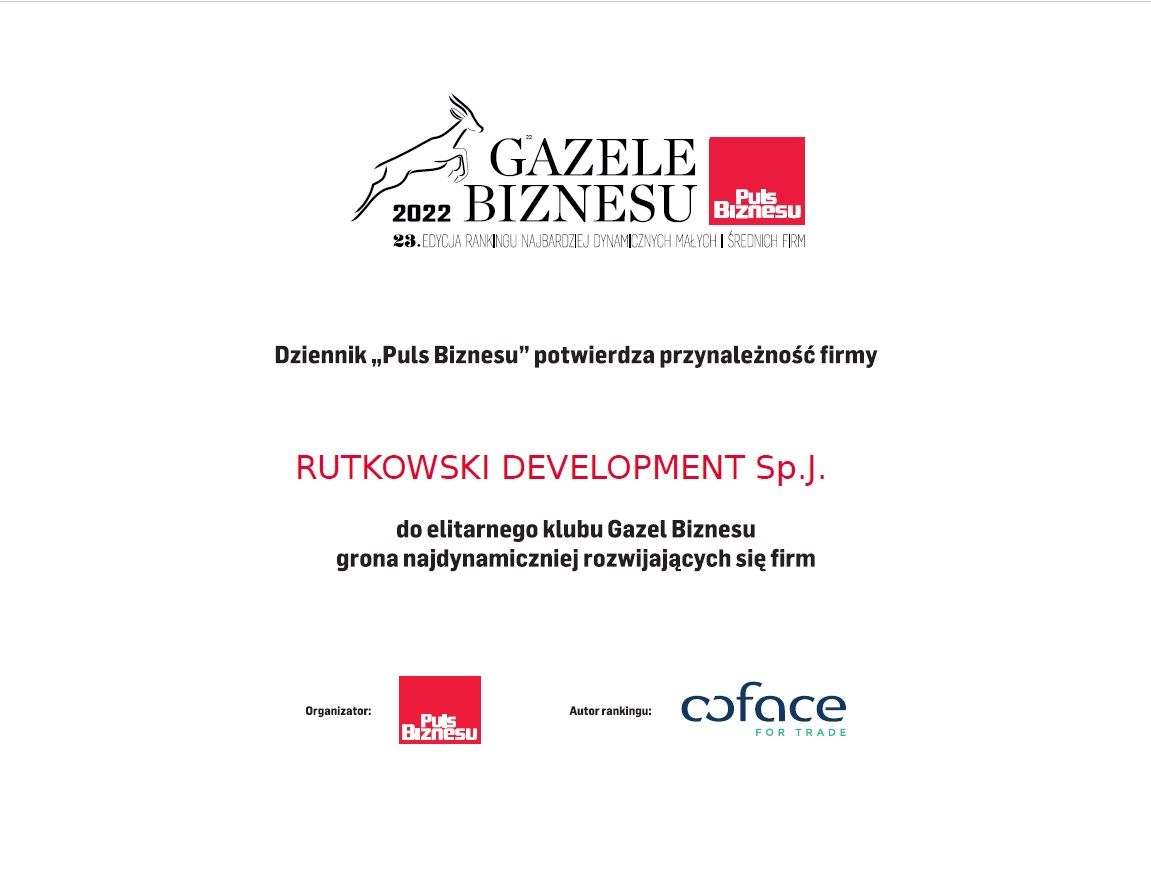 obrazek przedstawiający przynależność firmy Rutkowski Development Sp.j do dziennika puls biznsu